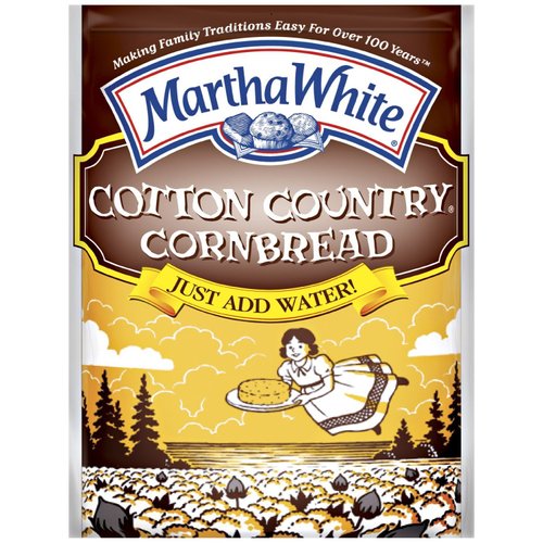 Martha White Cotton Country Buttermilk Cornbread Mix, 6-ounce (Pack of 3)