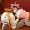 RoseAuroma 15.7" Cute Cat Cosplay Plush Pillow Stuffed Animal Toy Kawaii Soft Doll Gifts for Family, Friends, Kids
