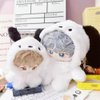 niannyyhouse 10cm~15cm 20cm 40cm Plush Doll Clothes Puppy Onesies Outfit Dolls Accessories Dress Up (White 10cm~15cm)