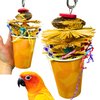 Bonka Bird Toys 2641 Party Cup Chew Shred Forage Medium Parrot Cage Toy, Conure, Ringneck, Pionus, and Similar Breed Sizes