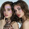 Generic Mermaid Face Gems Glitter Crystals Face Stickers Gems Rhinestone Body Temporary Tattoos for Makeup Rave Party Design