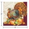 Creative Converting Traditional Turkey Dinner Napkins, 8" x 4", Multi-color