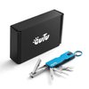 OUTU Keychain Nail Clipper Multitool, 8 in 1 EDC Utility Tool with Nail Clipper, Scissors, Tweezers, Gifts for Him Men Husband Dad Boyfriend (Blue)