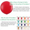 IN-JOOYAA 24 Inch Latex Round Balloons 5 Pack Clear Thick Big Balloons for Party Decorations