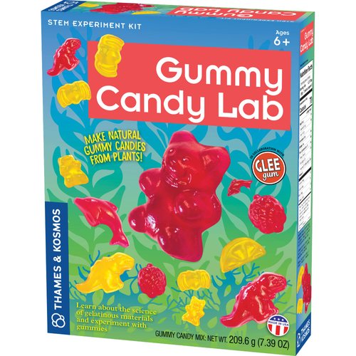 Thames & Kosmos Gummy Candy Lab - Bears, Fruit, Dolphins & Dinosaurs! Sweet Science STEM Experiment Kit, Make Your Own Gummy Candies in Cool Shapes & Colors | Learn Chemistry | New & Improved Formula