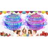 2 Pack Flying Orb Ball for Kids Adults, Hand Controlled Boomerang Ball, Soaring Flying Spinner Mini Drone, Hover Flying Ball Toy with LED Lights, Drone Ball with Endless Tricks Gifts for Boys Girls