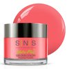SNS Nail Dip Powder, Gelous Color Dipping Powder - Fuggetaboutit (Pink/Orange) - Long-Lasting Acrylic Nail Color Lasts 14 Days - Low Odor & No UV Lamp required - 1 oz