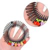 Black Stretchy Full Circles Comb Plastic Circular Hair Comb Stretchy Headband Holder For Women Girls Comb Hair Clips Broken Hair Ar Hair Combs Styling Tools and Appliances