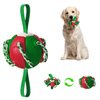 AiPITE Dog Ball Toy, Interactive Dog Toys, Flying Saucer Ball for Dogs, Active Rolling Ball, Dog Ball,Dog Toys for Tug of War, Green and Red