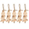 GLOGLOW Small Animal Chew Toys, 5Pcs Hanging Rattan Ball Molar Teething Toys for Squirrel Rabbits Guinea Pigs Chinchilla HamsterChew Toys