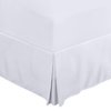 Utopia Bedding Queen Bed Skirt - Soft Quadruple Pleated Ruffle - Easy Fit with 16 Inch Tailored Drop - Hotel Quality, Shrinkage and Fade Resistant (Queen, White)
