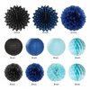 Light-Royal Navy-Blue Black Birthday Party-decorations - 21pcs Boys Men Happy Banner,Paper Streamers Lanterns Honeycomb,Tissue Pom Poms Fan,Adult Supplies Decor 16th 20th 40th 45th 50th 60th Huglony