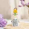 Bozspacer Inspirational Hand-Painted Figurine with Sunflower Bouquet, You are Beautiful, Amazing Resin Doll, Great Gift for Her, Girl Friends, Friends, 5.9 Inches Resin Doll Tabletop (You are)