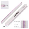 100 Pieces Nail Files 100/180 Grit Double Sided Emery Board Reusable Buffering Files for Natural Nails and Acrylic Nails