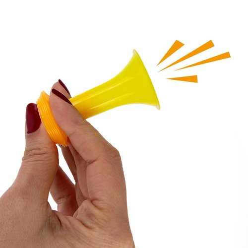 ArtCreativity Toy Trumpet Party Blowers - Set of 12 Noise Makers - Party Noise Makers for Kids in Assorted Bright Colors - Party Horn Noise Makers for Sporting Events, Pep Rallies, and More