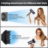 D090 Foldable Hair Blow Dryer with Diffuser Concentrator, 1875W Professional Portable Ionic Hair Dryers and Accessories Fast Drying for Women Thick and Curly Hair Without Hair Damag, for Beauty Care