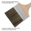Double Thick Chip Paint Brush, 4 inch / 100mm Stain Brushes for Painting Walls and Fence Staining, Wooden Handle Masonry Paintbrush for Varnish, Paste and Gesso
