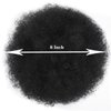 HEVAYO KISS Afro Puff Drawstring Ponytail, Short Synthetic Kinky Curly Bun Hair Extensions, Updo Hairpieces for Black Women Girls (1B Natural Black)