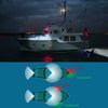 Obcursco Boat Navigation Lights, Led Boat Lights Bow and Stern, Vertical Mount Red and Green Marine Navigation Lights, Perfect Replacement for Pontoon, Bass Boat, Jon Boat (Black)