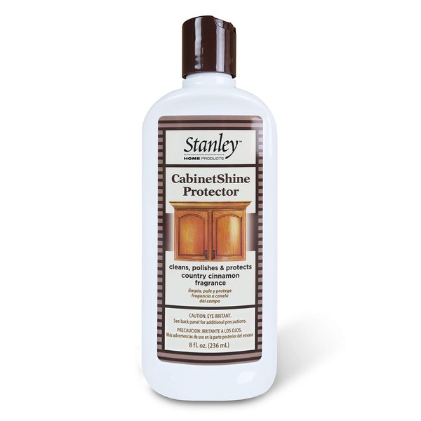 STANLEY HOME PRODUCTS CabinetShine Protector - Furniture Cleaner and Polish - Removes Dust Dirt and Grime Restores and Renews Protects Wood Finish Cinnamon Scent Suitable for Home and Commercial Use