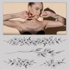 Cerlaza Tiny Temporary Tattoos for Women Girls, Realistic Fake Tattoos That Look Real and Last Long for Adult, Waterproof Hand Tattoos Stencils Stickers for Body Art-12 Sheets