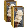 Premium Vanilla Ice Cream Starter Mix for ice cream maker. Simple, easy, delicious. From gourmet mix to maker in 5 minutes. Makes 4 creamy quarts. Made in USA. (2/12.3 oz boxes)