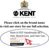Kent A FOT Handmade All Fine Tooth Saw Cut Beard Comb - Pocket and Travel Comb - Styling Comb or Wet Comb for Fine or Thinning Hair, Beard Care, and Hair Care for the Essential Kent Beard Kit