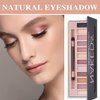 Fusang 12 Colors Naked Eyeshadow Palette,Natural Matte Nude Eyeshadow Palette Shimmer Highly Pigment Eye Shadow Pallete Set Long Lasting & Waterproof Smokey Smokey Glitter Eye Makeup with Brush （B）