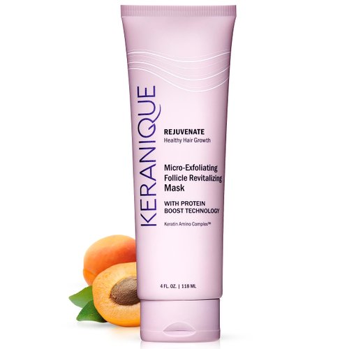 Micro Exfoliating Mask for Scalp &amp; Hair - Keranique Clarifying Scalp Scrub for Women - Cleansing ...
