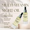 NORAVITE AgeDelay Multi-Vitamin Night Facial Oil - Intensive Skin Tightening Oil & Moisturizer - Nourishes Protects & Rejuvenates - Antioxidant Serum w/Vitamin E, Omega 3,6,9 & Seaweed - 30ml