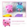 NUOBESTY Squeezing Pig Animal Squeeze Stick Out Slow Rising Piggy Screaming for Decompression Relief Pink Stongue Squeaky Doll Party Favors