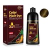 CSFDXD Instant chestnut brown Hair Dye Shampoo 3 in 1 for Gray hair, Herbal chestnut Brown Hair Color Shampoo for Women and Men,100% Gray Hair Coverage, Hair Shampoo colors 500ml