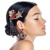 Lurrose Japanese Hairpins Butterfly Tassel Kimono Kanzashi Bobby Pins Hair Clip Hair Ornament Accessory for Traditional Clothes Kimono Decoration
