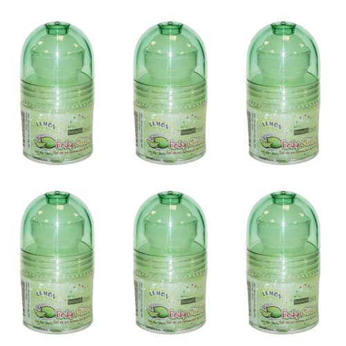 Prestige Biatta Women's 6 PCS Roll on Soft Lemon Scented Body Glitter