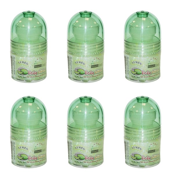 Prestige Biatta Women's 6 PCS Roll on Soft Lemon Scented Body Glitter