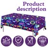 Pymurod 3pcs Video Game Table Cloth Game On Neon Gaming Birthday Tablecloths for Kids Boys Girls Video Game Party Decorations Favors Gaming Party Table Covers Supplies