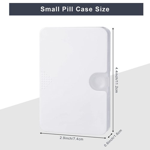 6 Compartments Travel Pill Case, Pill Organizer, Drawer Type Medicine Box, Portable Medicine Box for Travel, for Dosage Medicine, Vitamins and Cod Liver Oil, 3 Colors (3 Pieces)