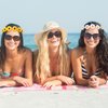 8 Pieces Sunflower Crown Hair Wreath Daisy Flower Headbands Hippie Headbands Adjustable Floral Bridal Headpiece for Hippie Party Wedding Festivals Photo Props (White, Yellow)