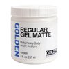 Regular Gel Matte by GOLDEN, 8 fl. oz. Jar, Professional Acrylic Gel Medium, Semi-Transparent