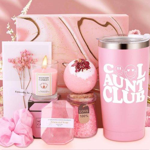 Women Spa Gifts Basket Birthday Box Set New Aunt Best Titi Favorite Auntie Christmas Gift from Great Nephew Niece Personalzied Customized Funny Special Unique Cool Sentimental Bonus Present