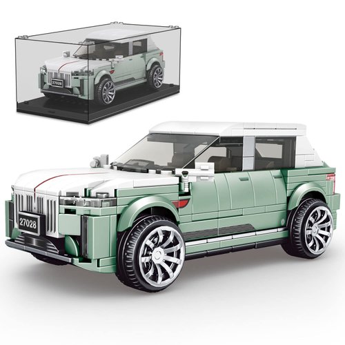 Mould King Speed Champion Hongqi E-HS9 Model Car Kits Building Toys with Display Case,27028 Collectible Car Toys Building Blocks Kit, Model Car Building Kits for Adults Kids 8+(439 PCS)