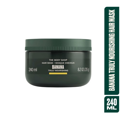 The Body Shop Banana Truly Nourishing Hair Mask, 8.2 Fl Oz (Vegan)