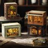 Spilay DIY Miniature Dollhouse Kit with Wooden Furniture, and LED DIY Dollhouse Kit, Handmade Crafts, Birthday, Christmas and Valentine's Day Gifts-Molly GAEDEN