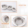 Hair Catcher Shower Drain(3 Pack), Bathtub Drain Cover, Sink Tub Drain Stopper, Sink Strainer for Kitchen and Bathroom, Hair Stopper for Bathtub Drain Cover Size from 2.13'' to 4.5''.