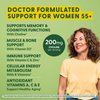 MegaFood Women's 55+ Advanced Multivitamin for Women - Doctor-Formulated with Choline, Vitamin D3, Vitamin B12, Biotin - Plus Real Food - Optimal Aging - Vegetarian - 120 Tabs (60 Servings)