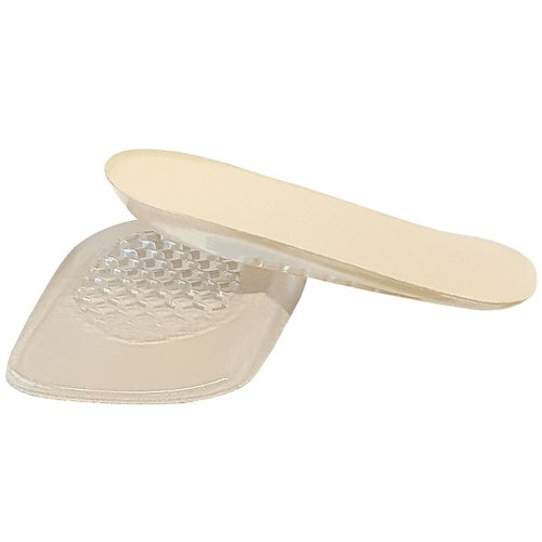 Premium Heel Cushions for Heel Pain Relief & Shoe Comfort - Gel Inserts for Women and Men, High Heel Pad & Grips, Adjust for Shoes Too Big (Small (0.6" Height), Beige)