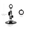 FreeMascot 360 Degree Stand with 12mm-16mm Mount Holder for Laser Pointer/Laser Pen/Flashlight (Black) (Diameter 12mm Mount)