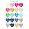Andaz Press Heart Gift Tags, Chic Style, Thank You, Printed Gold Glitter, 30-Pack