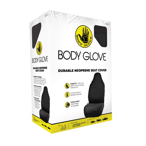 Body Glove Bell 22-1-70331-9 Universal Bucket Seat Cover, Hyper Fit, Black