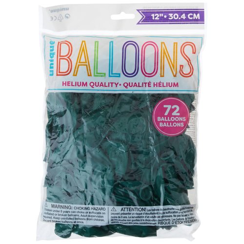 Forest Green Latex Balloons, 12" (72-Pack) - Vibrant & Premium Quality Balloons, Perfect for Any Celebration